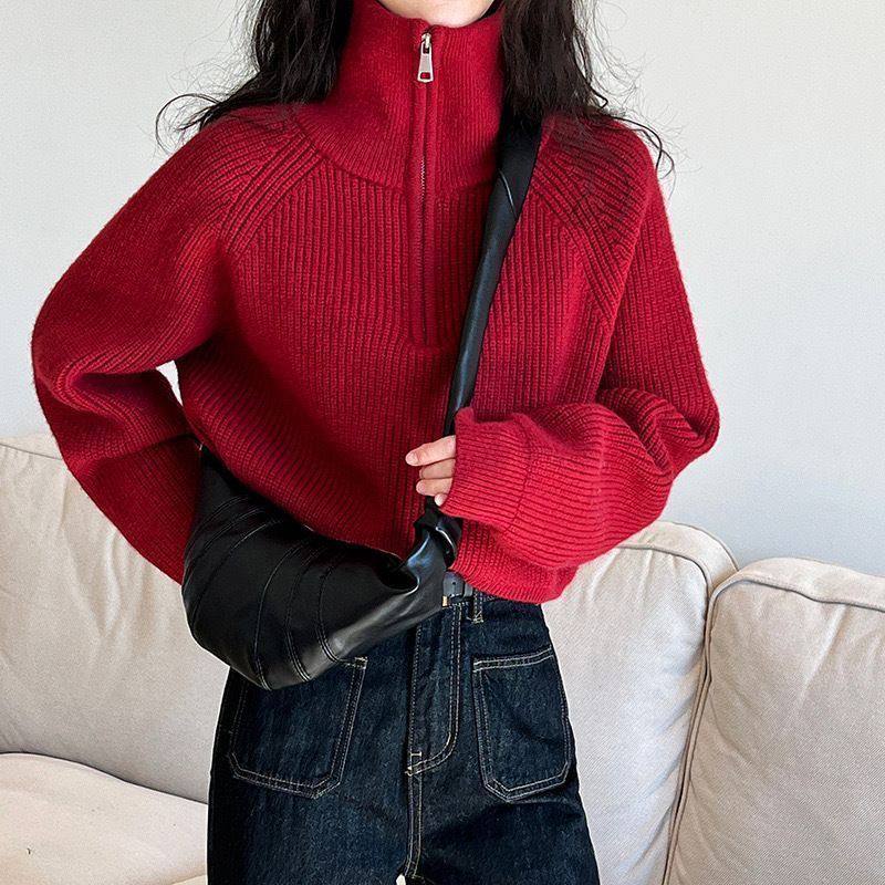 🖤 Oversized өндөр захтай ноосон цамц – Чамин, тав тухтай хэв маяг! ✨ 